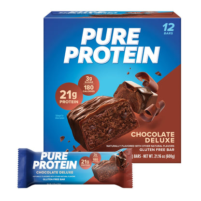 Pure Protein Chocolate Deluxe – Caja con 12 barras