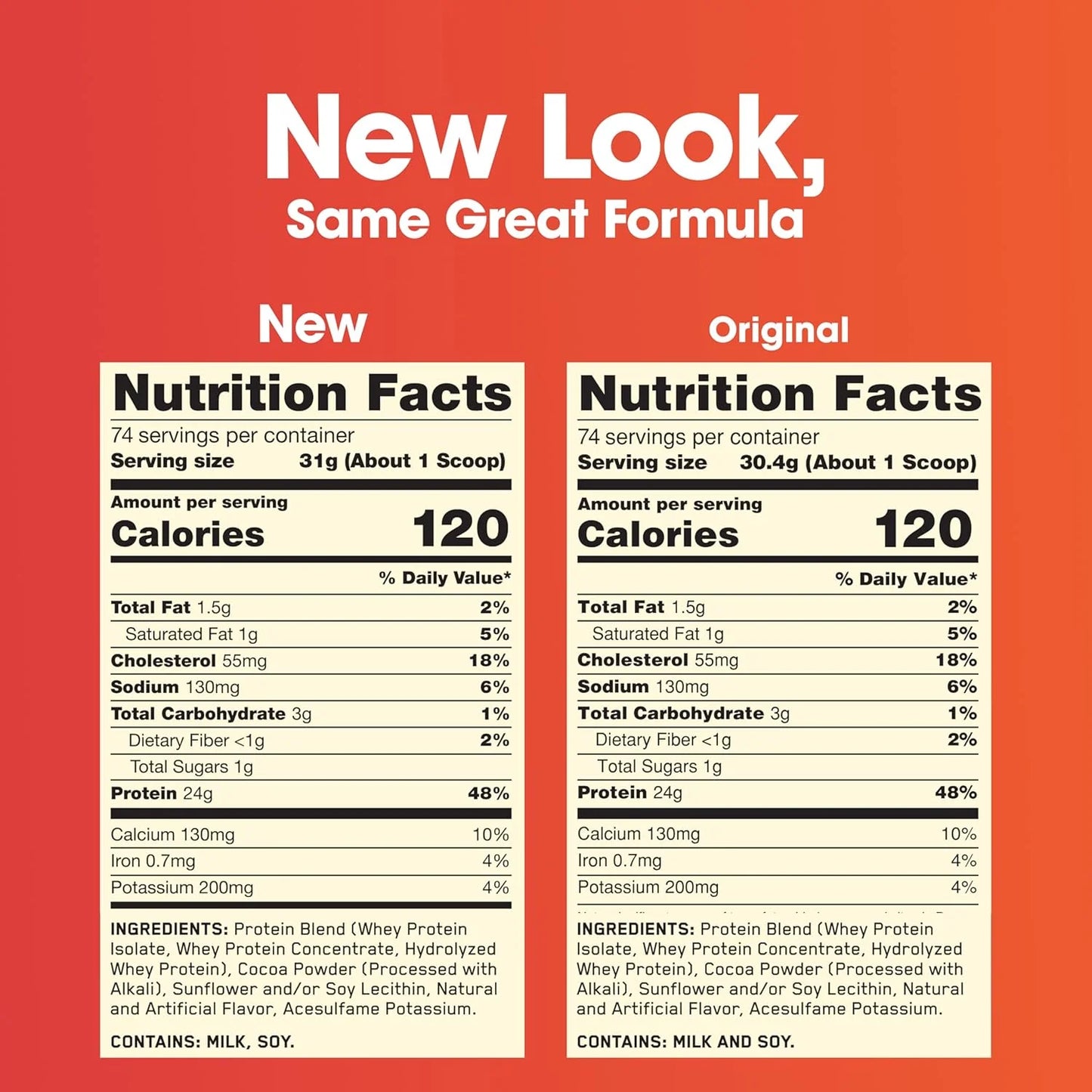 Optimum Nutrition Gold Standard 100% Whey Protein Powder, Double Rich Chocolate, 5 Lbs