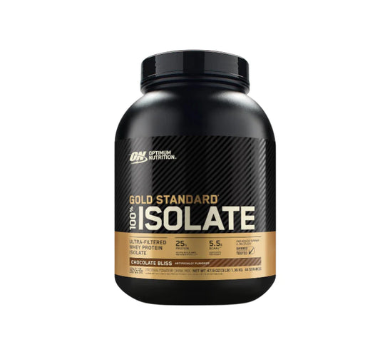 Optimum Nutrition Gold Standard 100% Isolate, Protein Powder, Chocolate Bliss, 3 Lbs, 44 Servings. Whey Protein Isolate