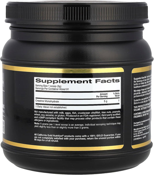 California Gold Nutrition, Creatine Powder, Micronized, Creatine Monohydrate.