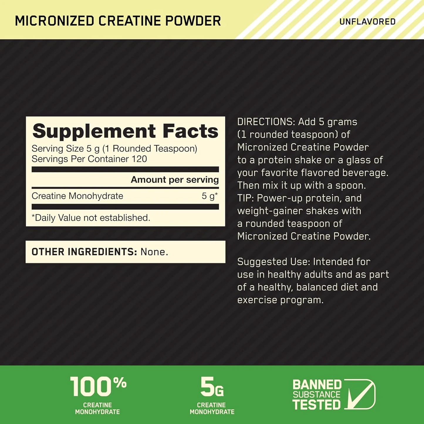 Optimum Nutrition Creatine Monohydrate Powder