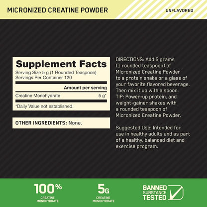 Optimum Nutrition Creatine Monohydrate Powder